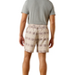 10071177 Ariat Men's "The Weekender" Island Fossil Southwest Stripe 6" Shorts