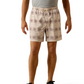 10071177 Ariat Men's "The Weekender" Island Fossil Southwest Stripe 6" Shorts