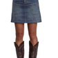 11-060-0594-5017 Stetson Women's Collection Mini Skirt Solid Blue