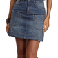 11-060-0594-5017 Stetson Women's Collection Mini Skirt Solid Blue