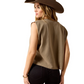 10071709 Ariat Women's Bandana Rider Muscle Tank Faded Brown