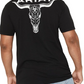 10058431 Ariat Men's Stipple Steer Classic Fit Tee Black
