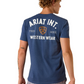 10073961 Ariat Men's Outline Shop SS Tee Navy Heather