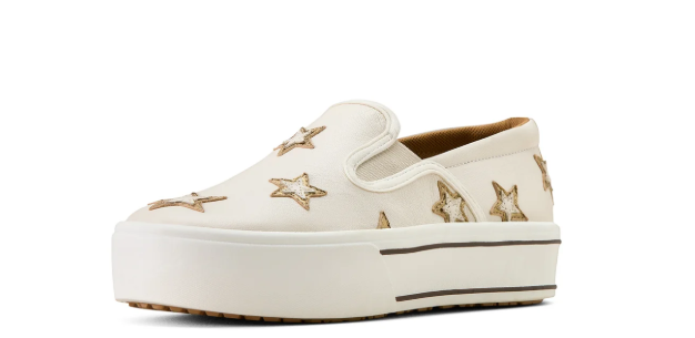 10074367 Ariat Women's Sklyar Star Slip On Ivory Pearl