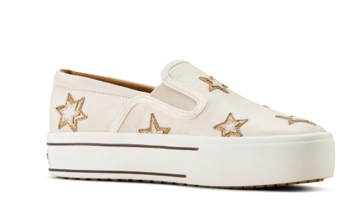 10074367 Ariat Women's Sklyar Star Slip On Ivory Pearl