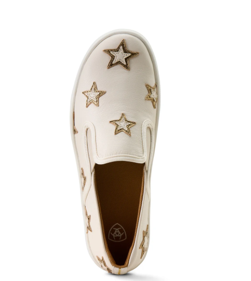 10074367 Ariat Women's Sklyar Star Slip On Ivory Pearl