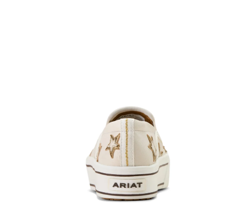 10074367 Ariat Women's Sklyar Star Slip On Ivory Pearl