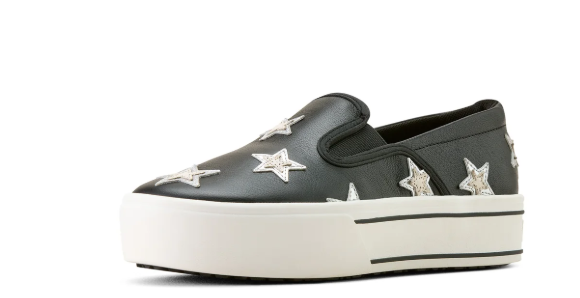10074366 Ariat Women's Sklyar Star Slip On Inkwell Black