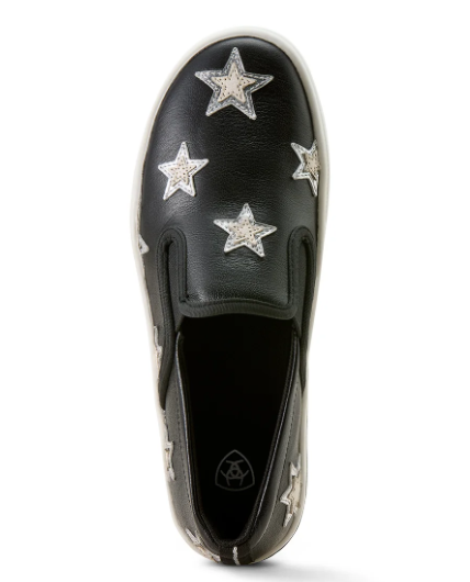 10074366 Ariat Women's Sklyar Star Slip On Inkwell Black