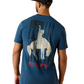 10071192 Ariat Men's Flag Bronco SS Tee Key Largo