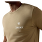 10070421 Ariat Men's Wooden Diamond Flag SS Tee Fallen Rock
