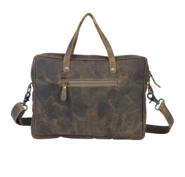 S-3820  Ironpeak Leather Laptop Bag