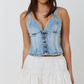 225225RW Ringers Western Women's Broderie Skirt White