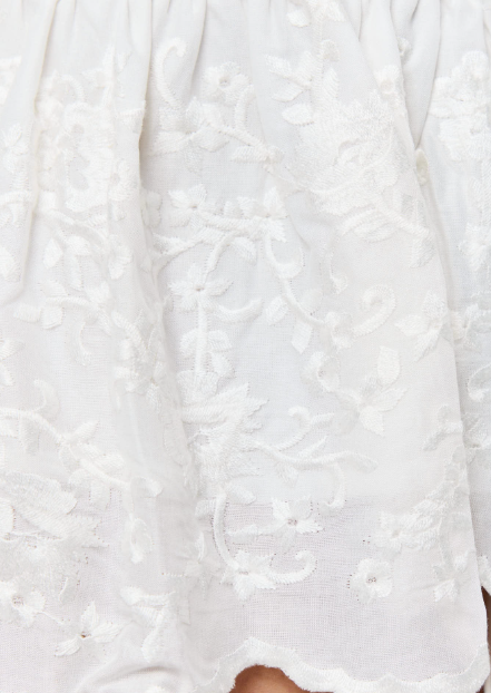 225225RW Ringers Western Women's Broderie Skirt White