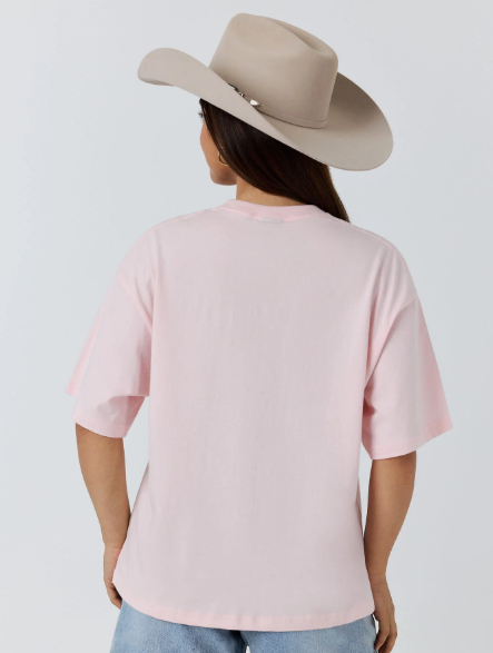 225126RW Ringers Western Women's Cowboy Tears T-Shirt Barley Pink