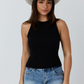 225229RW Ringers Western Women's Essential Classic Rib Tank Black