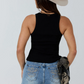 225229RW Ringers Western Women's Essential Classic Rib Tank Black