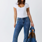225133RW Ringers Western Women's Penny Starstuck HR Bootcut Jeans Mid Blue