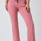225160RW Ringers Western Women's Rodeo Rose Lace Up Mid Rise Jean Washed Pink