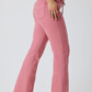 225160RW Ringers Western Women's Rodeo Rose Lace Up Mid Rise Jean Washed Pink