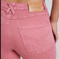 225160RW Ringers Western Women's Rodeo Rose Lace Up Mid Rise Jean Washed Pink