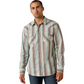 10071089 Ariat Men's Retro Hesperus Fitted Snap LS Shirt Aquifer Plaid
