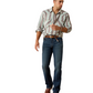 10071089 Ariat Men's Retro Hesperus Fitted Snap LS Shirt Aquifer Plaid