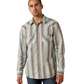 10071089 Ariat Men's Retro Hesperus Fitted Snap LS Shirt Aquifer Plaid