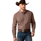 10071742 Ariat Men's Wrinkle Free Coen Classic Fit Shirt Chestnut Plaid