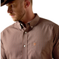 10071742 Ariat Men's Wrinkle Free Coen Classic Fit Shirt Chestnut Plaid