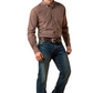 10071742 Ariat Men's Wrinkle Free Coen Classic Fit Shirt Chestnut Plaid