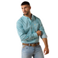 10071027 Ariat Men's Wrinkle Free Andy Classic Fit Shirt Angel Blue Geo Print