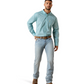 10071027 Ariat Men's Wrinkle Free Andy Classic Fit Shirt Angel Blue Geo Print