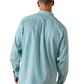 10071027 Ariat Men's Wrinkle Free Andy Classic Fit Shirt Angel Blue Geo Print