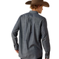 10071267 Ariat Men's Wrinkle Free Soil Pinpoint Oxford Shirt Chambray Blue