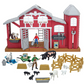 506BC Big Country Toy's 38 PC Dairy Barn Playset