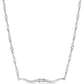 NC6531 Western Silhouette Longhorn Bar Necklace