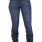 SR2242 Hitchley & Harrow Women's Ultra High Rise Core Range Tan Stitch Jean 32" Leg