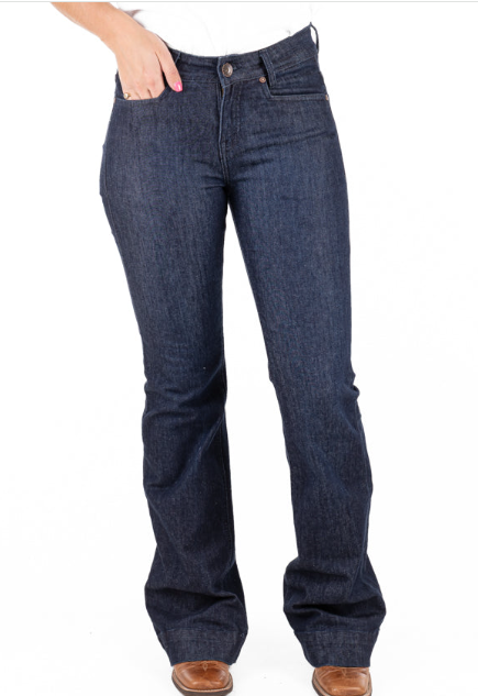 SR2252 Hitchley & Harrow Women's Nashville Trouser Dark Denim 34'' Leg