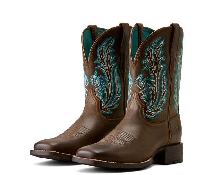 10080408 Ariat Women's Round Up Filly West Dark Coco
