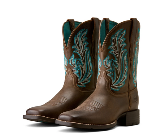 10080408 Ariat Women's Round Up Filly West Dark Coco