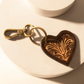 S-14469 Carved heart western Key Fob