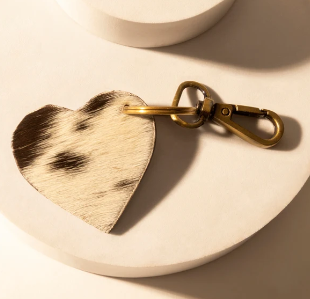 S-14469 Carved heart western Key Fob