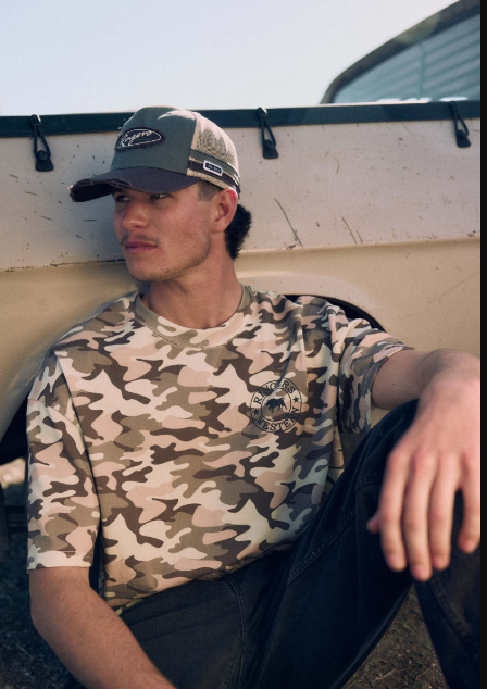 125200RW-CMO Ringers Western Men's Hard Find Box Fit T-Shirt Camo