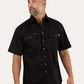 118110004-BLK Ringers Western Men's Lake Argyle Short Sleeve Black