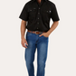 118110004-BLK Ringers Western Men's Lake Argyle Short Sleeve Black
