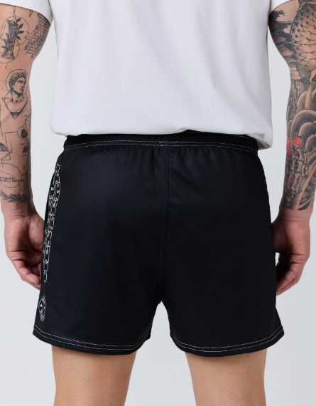 625109RW-BLK Ringers Western Men's Dust Devil Unisex Footy Short Black