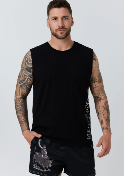 625109RW-BLK Ringers Western Men's Dust Devil Unisex Footy Short Black
