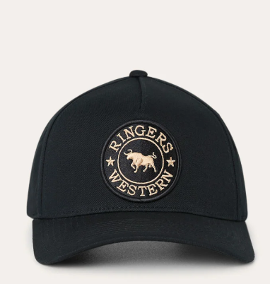 419220099-BL/CL Ringers Western Grover Baseball Cap - Black & Clay