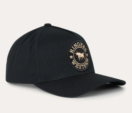 419220099-BL/CL Ringers Western Grover Baseball Cap - Black & Clay